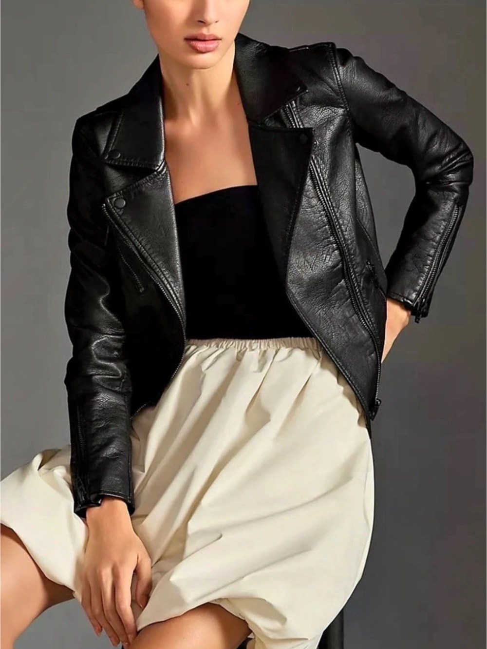 Anthropologie BLANKNYC Faux Leather Moto Jacket